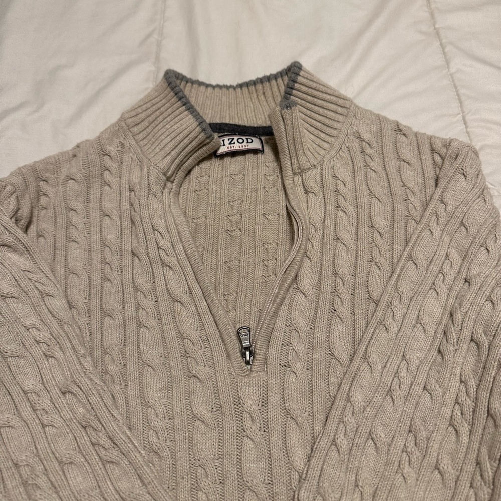 IZOD Zip-up Sweater